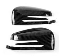 2pcs Couvertures de Rétroviseur, Keenso Couvre-rétroviseur Garniture de Capuchon de Rétroviseur Arrière en Plastique ABS Cache de Rétroviseur de Côté de Voiture