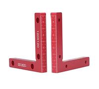 2pcs Crampes à Angle Droit en Alliage en Alliage en Aluminium - Échelle anodisée à échelle Claire Outil de positionnement Rouge à 90 degrés pour l'équilibre en