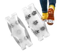 2pcs Crampons Anti Verglas pour Chaussures Invisible, 6.4 * 13.2CM Crampons Antidérapants Transparent, Semelles Crampon Anti Verglas, Crampon Chaussures Neige, Élastique, Aux Glacées, Neige, Etc