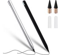2pcs Crayon Infini, Crayon Sans Encre, Avec 2 Pointes De Rechange, Réutilisable Stylo Sans Encre, Pour L'écriture Dessin De Bureau À Domicile Fourniture, Cadeau Enfant(Noir+Argent)