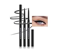 2Pcs Crayon Noir Yeux Waterproof, Eyeliner Gel doux et Lisse, Texture Gel Crémeuse et Mate, Eyeliner Longue Durée Résistant aux Bavures, Eyeliner Soyeux Très Pigmenté Cadeau Maquillage pour Femme-01