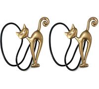 2PCS Créatif Embrasses Rideaux Aimanté, Attaches de Rideaux Magnétiques en Résine, Motif de Chat Rétro, Boucle de Rideau avec Magnétisme Fort, Exquis Accessoires Décoratif Pour Maison Bureau Hôtel