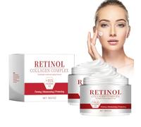 2PCS Crème Anti-Âge avec Ccollagène, Soin Anti-Rides, Soin Intensif Anti-âge revitalisant, Crème Raffermissante pour le Visage, Raffermissantes Hydratantes en Profondeur Longue Durée (2PCS)