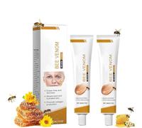 2PCS Crème au Venin d’Abeille Anti-Rides 20g, Soin Hydratant Visage et Cou, Crème Raffermissante et Régénérante, Convient aux Hommes et Femmes
