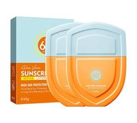 2PCS Crème Solaire Visage à l'Aloe Vera - Très Haute Protection SPF 60+, Lotion Réparatrice Protection Solaire pour Tous les Types de Peau, Idéale pour Éclaircir et Unifier le Teint, 40g