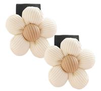 2pcs Crochet de la voiture de voiture, crochets siège d'auto 4x2 pouces pour l'appui-tête avec une fleur mignonne, un bourse à fleurs blanches décorative pour le sac, le sac à main, le parapluie