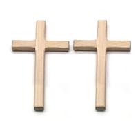 2pcs Cross en Bois Vintage Religieux Fabriqué À Main 4,7 Pouces Petit Croix De Croix De Mur À Maison pour Décoration Murale De Maison