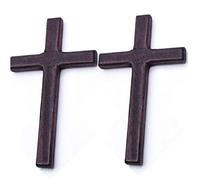 2pcs Cross en Bois Vintage Religieux Fabriqué À Main 4,7 Pouces Petit Croix De Croix De Mur À Maison pour Décoration Murale De Maison