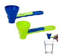 2pcs Cuillères Coulissantes Poudre Protéines, Entonnoir Poudre Protéines Cuillère Poudre Protéines Cuillère Mesurer Poudre Protéines Entonnoir Bons Accessoires Contrôler Variables(Bleu, Vert)