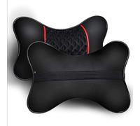 2pcs Cuir synthétique voiture appuie-tête oreiller cou RESTE BOUSSOLE VRAI TITULAIRE DEPUIS LES MONTAGES
