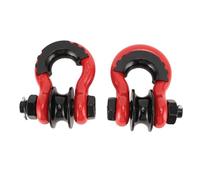 2PCS D Ring Shackle 3/4in D Ring Shackle Heavy Duty Off Road Recovery Shackle with Pulley for Truck Tractor ATV UTV