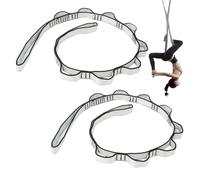 2Pcs Daisy Chain, 43 inch Adjustable Strong Yoga Strap, 8-Loop Yoga Rope for Stretching Climbing Sling Fitness Pilates Exercise Hammock