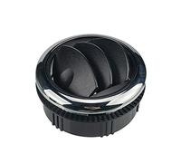 2pcs Déflecteurs d'évent de climatisation de voiture, Baceyong ABS Déflecteur d'évent universel de sortie d'air de plafond Déflecteur d'évent rond A/C pour Autobus RV Noir