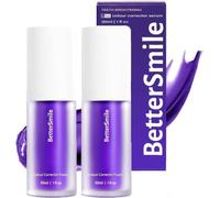 2PCS Dentifrice Blanchissant Violet,V34Dentifrice Violet Correcteur Dentifrices white Dentifrice,Purple Teeth Whitening,Dent Blanchiment Purple Corrector Toothpaste,Blanchiment Des Dents