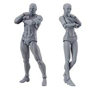 2pcs Dessin Figures Modèle 5,91 pouces Male Femme Femme Kun Figures Poséable Dessin Mannequin Modèle de peinture de corps Posable Figure pour les artistes