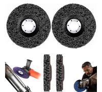 2PCS Diamond Multi-Function Grinding Disc, Paint Rust Removal Wheel (Black, 5in)