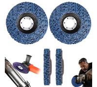 2PCS Diamond Multi-Function Grinding Disc, Paint Rust Removal Wheel (Blue, 4.5in)