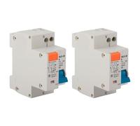 2Pcs Disjoncteur 1P, Disjoncteur à Courant Résiduel 16A 220V Protection Contre Les Courts-Circuits et Les Surtensions Commutateur Air Monté sur Rail DIN pour 50/60Hz