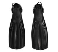 2pcs Diving Foot Fin Black Full Foot Swim, Snorkelling & Scuba Flippers Ergonomic with Adjustable Spring Laces Snorkeling Flippers for Men Women Kids (XL)