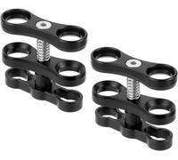2pcs Diving Light Torch Ball Joint Butterfly Clamp Clamp Bracket for Underwater Camera