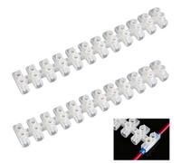 2Pcs Domino Electrique Transparentes, Sucre Electrique 30A 12 broches 400V Double Rangée, pour maison commerce l'industrie