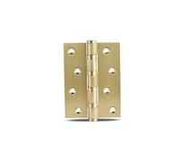 2PCS Dooroom Brass Thick Bearing Hinges 4"x3"x3mm, 5"x3"x3mm Solid Wood Door Black Gold Mute Hinges With Screws(SB,4 inch)