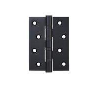 2PCS Dooroom Brass Thick Bearing Hinges 4"x3"x3mm, 5"x3"x3mm Solid Wood Door Black Gold Mute Hinges With Screws(Full Black,5 inch)
