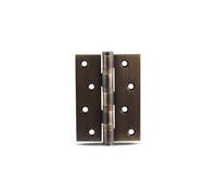 2PCS Dooroom Brass Thick Bearing Hinges 4"x3"x3mm, 5"x3"x3mm Solid Wood Door Black Gold Mute Hinges With Screws(AB,4 inch)