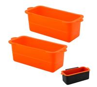2pcs Doublures de Bac à Graisse en Silicone pour Blackstone Plaque de Cuisson 36/28/22/17po, Doublures de Bac à Graisse Réutilisables pour Bac d'Égouttage pour Blackstone Gril Accessoires