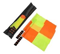 2pcs DRACHES d'arbitres de football, drapeaux de football imperméables 15x13 pouces avec 18 mâles et sac rangement pour match sportif, événements officiels.