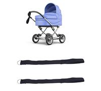 2pcs Dragonne de sécurité pour Poussette de bébé, Dragonne de sécurité Confortable pour Fauteuil Roulant pour bébé, Noir