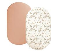 2pcs Drap Housse couffin,Drap Housse nacelle Drap Housse Berceau Drap Housse 70x35cm Matelas nacelle Drap cododo Drap Housse cododo 70x35cm Drap Housse Bebe