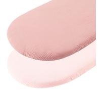 2pcs Drap Housse couffin,Drap Housse nacelle Drap Housse Berceau Drap Housse 70x35cm Matelas nacelle Drap cododo Drap Housse cododo 70x35cm Drap Housse Bebe