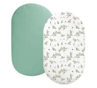 2pcs Drap Housse couffin,Drap Housse nacelle Drap Housse Berceau Drap Housse 70x35cm Matelas nacelle Drap cododo Drap Housse cododo 70x35cm Drap Housse Bebe
