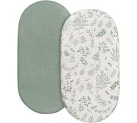 2pcs Drap Housse Couffin, Nacelle Drap Housse Bebe Berceau Matelas Nacelle Drap 83x43cm - Aqsacokiya - Pour Poussette