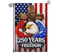 2Pcs Drapeaux 250 Ans De Liberté, Christianisme, Croix, | 30X45Cm Drapeau Durable Double Face Bannière Pour Toutes Les Saisons Plage