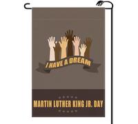 2Pcs Drapeaux De Jardin Journée Mlk J'Ai Un Rêve Martin Luther