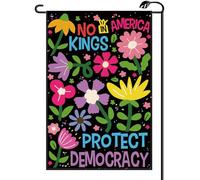 2Pcs Drapeaux De Jardin Pas De Rois En Amérique Depuis | 30X45Cm Drapeau De Jardin Décoratif Double Face Bannière Pour Fêtes Ferme