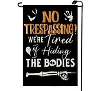 2Pcs Drapeaux Halloween - Défense D'Entrer - Nous En Avons Assez