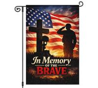 2Pcs Drapeaux Journée Du Souvenir En Mémoire Des Braves,