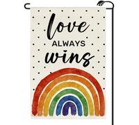 2Pcs Drapeaux L'Amour Rainbow Triomphe Toujours Mois Des Fiertés