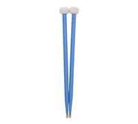 2Pcs Drum Mallet Kit, Wooden Handle Felt Head Drum Sticks, Non Slip Grip for Bass Drums Timpani Snare Drums, Professional Percussion Accessories with Maple Wood Handle for Musician (Bleue)