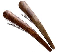 2PCS:Duck Teeth Bows Hair Clips Hair Grip Crocodile Accessories Hairpins Chic Styling Claw Hair Barrettes Makeover Pinch Clip - Classic