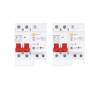 2pcs DZ47LED 2P 220V 3KA 10A Disjoncteur Différentiel (RCD/RCBO/RCCB) Interrupteur Principal Avec Protection Contre Les Surtensions Et Fuites À La Terre