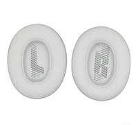 2PCS Ear Pads for pour jbl Live 770NC Protein Leather 2PCS Ear(White)