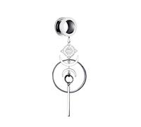 2PCS Ecarteur Oreilles Plug Tunnels-Le Mauvais Œil-Bouchons D'oreille Corps Piercing Tunnel Boucles D'oreilles Basiques En Acier Inoxydable 316L Body Piercing Stretch Lobe (Color : B, Size : 4mm)