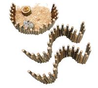 2pcs Échelle en Bois pour Hamster, Pont en Bois pour Rongeurs, Pont d'escalade pour Petits Animaux Clôture en Bois pour Hamster Échelle d'escalade pour Hamster, Cochon d'Inde, Petits Animaux