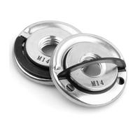 2PCS Écrou Serrage Rapide M14, Ecrou Meuleuse d'angle Écrous de Verrouillage Accessoires de Meuleuse d'angle pour Ecrou à Embase de Meuleuse d'angle Plaque de Pression Filetage M14