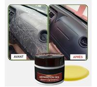 2PCS Efface Rayure Plastique, Renovateur Plastique Voiture Interieur, Kit De Réparation De Tableau De Bord, Restaurateur Des Pièces