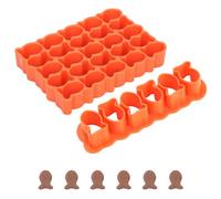 2pcs Emporte-pièce en Forme de Poisson Rouge, 2cm 2,54cm Mini Amusant Emporte-Pièces pour Bricolage Chocolat Pâtisserie Fondant Biscuit Ucre Argile Résine Savon Fabrication